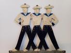 Vintage kapstok 3 zeemannen, Huis en Inrichting, Woonaccessoires | Kapstokken, Ophalen of Verzenden, Metaal