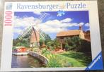 ravensburger puzzel 1000 stukjes schilderachtige windmolen, Hobby en Vrije tijd, Ophalen of Verzenden, Zo goed als nieuw