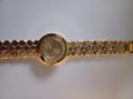 Montre-bracelet femme dorée+strass  état neuf, Enlèvement ou Envoi, Neuf, Montre-bracelet, Avec strass
