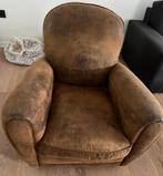 Bruine zetel, Huis en Inrichting, Fauteuils, Ophalen, Zo goed als nieuw