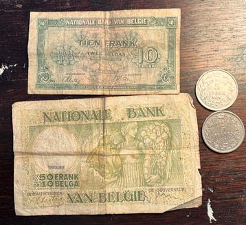 Belgas/franken 1931/1938/1943 beschikbaar voor biedingen