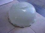 grote vintage opaline lampenkap, Ophalen of Verzenden, Zo goed als nieuw, Wit, Rond