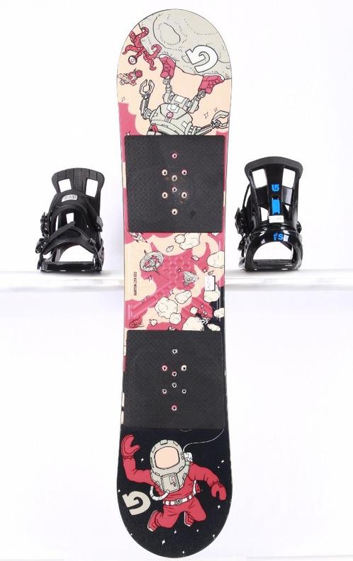 120 cm kinder snowboard BURTON LTR, black/red/grey, woodcore, Sport en Fitness, Snowboarden, Gebruikt, Board, Verzenden