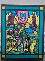 "Lommel" Glas-in-loodraam, Antiek en Kunst, Ophalen