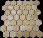 Travertin Hexagon 48x48x10mm, Ophalen, Nieuw, Minder dan 20 cm, Minder dan 20 cm