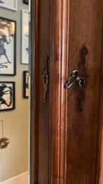 Antieke massief houten kledingkast met spiegels, Ophalen