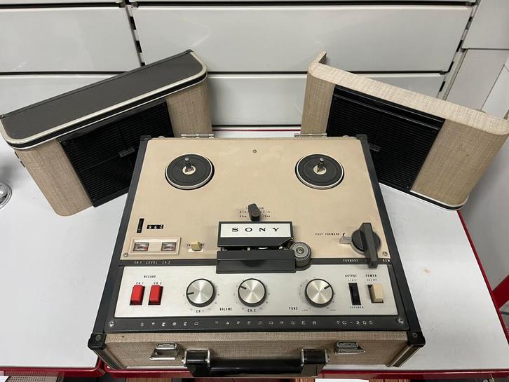 Sony TC-200 - Magnétophone à bandes portable + HP Sony - 60s, TV, Hi-fi & Vidéo, Enregistreurs audio, Magnétophone, Enlèvement