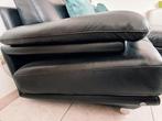 Lederen salon Natuzzi, Ophalen, 300 cm of meer, Zo goed als nieuw, Rechte bank
