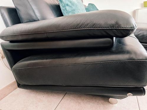 Lederen salon Natuzzi, Huis en Inrichting, Zetels | Zetels, Zo goed als nieuw, Rechte bank, Vierpersoons of meer, 300 cm of meer