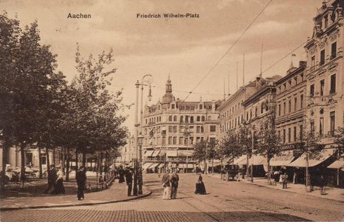 1906 - DUITSLAND - Aachen - Friedrich Wilhelm-Platz, Verzamelen, Postkaarten | Buitenland, Gelopen, Duitsland, Voor 1920, Verzenden