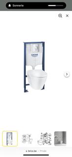 Wc suspendu neuf avec wc réservoir croche et panneau MDF, Nieuw