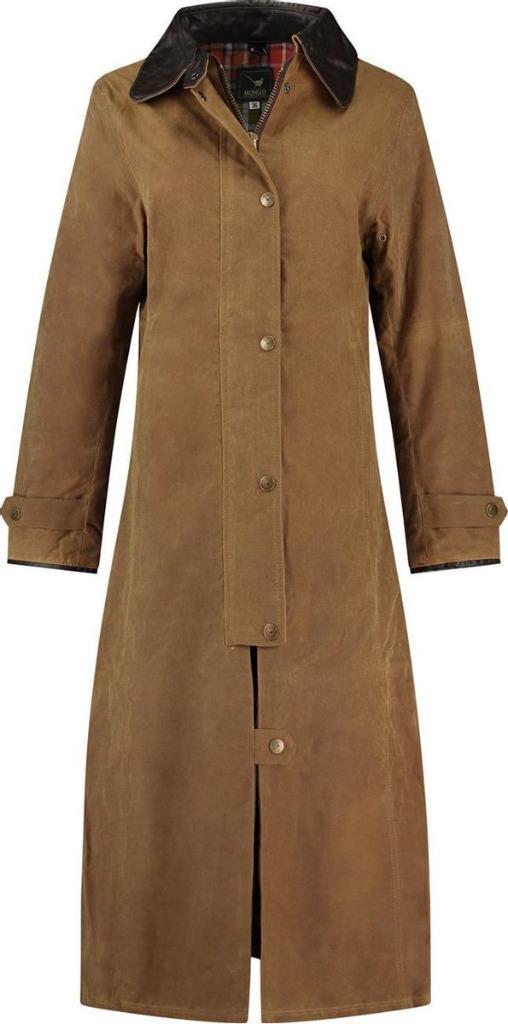 Lange Mongo wax regenjas Lady Jane, Caravans en Kamperen, Regenkleding, Gebruikt, Regenjas, Ophalen