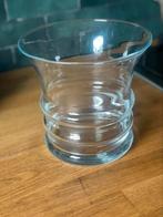 Glazen vaas, Huis en Inrichting, Woonaccessoires | Vazen, Minder dan 50 cm, Glas, Gebruikt, Wit