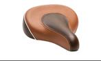 Selle en cuir véritable pour vélo. Couleur cognac ettabac, Vélos & Vélomoteurs, Enlèvement ou Envoi, Comme neuf