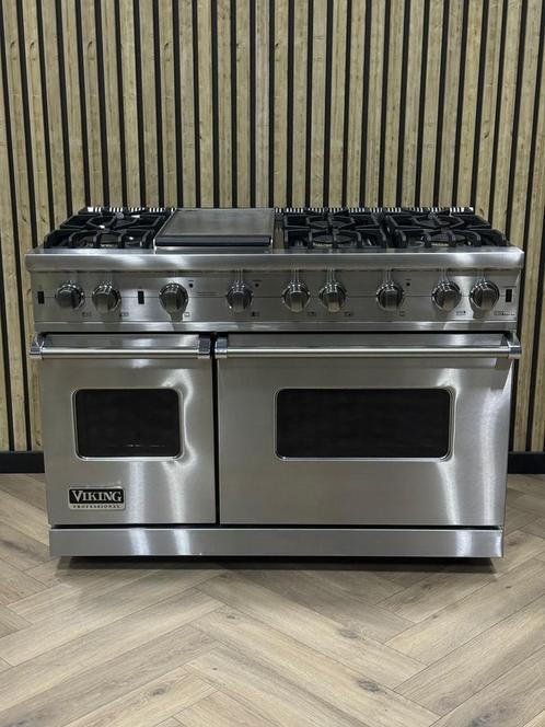 Luxe Viking 121cm Inox Gas met Krachtige Branders, Elektronische apparatuur, Fornuizen, Gas, Grill, Ophalen of Verzenden
