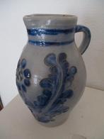 Oude  Mooi bewerkte KEULS GRIJS - BLAUW  KEUKEN KRUIK, Enlèvement ou Envoi, Comme neuf, Céramique, Autres styles