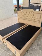 Bed, Ophalen, Beige, Chesterfield, Tweepersoons