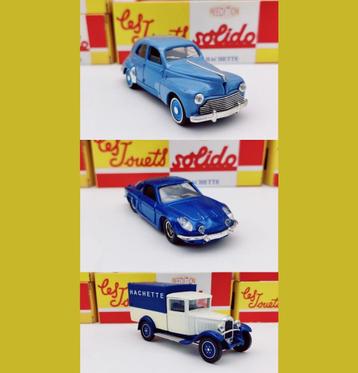 3 x SOLIDO - 1:43 - Modèles français -, Hobby & Loisirs créatifs, Enlèvement ou Envoi, Neuf, Solido