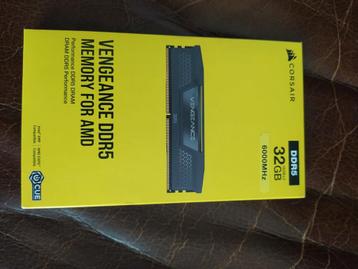 Corsair Vengeance DDR5 6000MHZ, Informatique & Logiciels, Mémoire RAM, 32 GB, Enlèvement ou Envoi, Comme neuf, Desktop