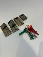 Nemef sleutel cillinders 4 stuks, Motoren, Accessoires | Sloten, Ophalen, Zo goed als nieuw