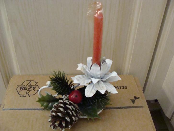 Kerstdecoratie bollen kerstman engel slinger versierin kaars, Diversen, Kerst, Gebruikt, Ophalen of Verzenden