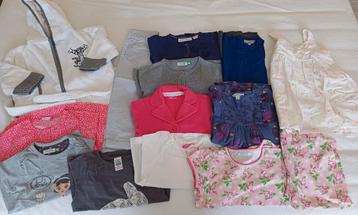 set 14 stuks babykleding +- maatje 86-92 beschikbaar voor biedingen