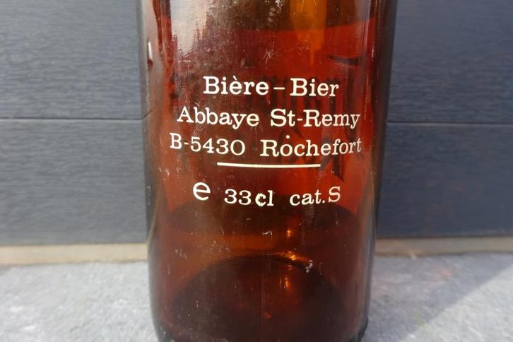 Rochefort trappistes fles 33cl gezeefdrukt, Verzamelen, Biermerken, Gebruikt, Flesje(s), Overige merken, Ophalen