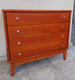 Scandinavische Vintage ladenkast in teak ., Huis en Inrichting, Ophalen, Gebruikt
