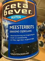 Cetabever dekkende beits grachtengroen 0,75l en 1,25liter, Ophalen of Verzenden, Nieuw, Hout