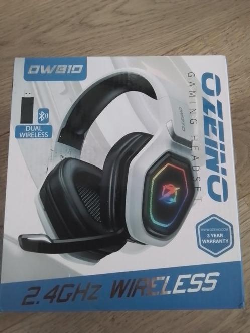 OZEINO gaming headset nieuw in doos, Computers en Software, Headsets, Nieuw, Over-ear, Draadloos, Gaming headset, Ophalen of Verzenden