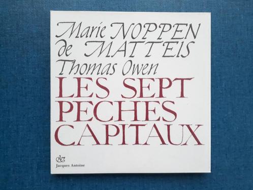 Les sept péchés capitaux par Marie Noppen de Matteis et Thom, Livres, Art & Culture | Arts plastiques, Neuf, Enlèvement ou Envoi