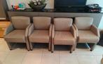 Leren eetkamer stoelen, Huis en Inrichting, Ophalen, Gebruikt, Overige kleuren, Leer