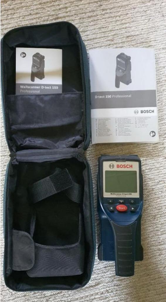 Bosch Professional D-tect 150 wandscanner, Doe-het-zelf en Bouw, Meetapparatuur, Zo goed als nieuw, Overige meters, Ophalen of Verzenden