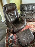 Relax zetel, bruin, Ophalen, Gebruikt, Leer