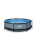 Zwembad EXIT Stone - 300 x 76cm - inclusief starterskit, Ophalen, Minder dan 80 cm, Rond, Zo goed als nieuw