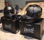 2 brommer helmen met zonne klep kan je openzette met zak elk, Fietsen en Brommers, Ophalen, Nieuw, Medium