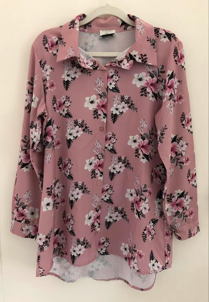 blouse Terra di Siena met lînt pasmaat 40 / 42, Kleding | Dames, Blouses en Tunieken, Zo goed als nieuw, Roze, Ophalen of Verzenden