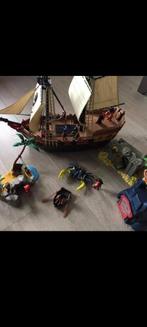 Playmobil piratenboot en extra setten, Complete set, Ophalen of Verzenden, Zo goed als nieuw