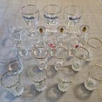 12 bierglazen en 8 limonadeglazen, Verzamelen, Ophalen, Gebruikt, Bierglas