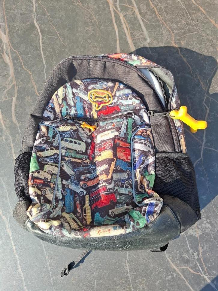 Stoere Stones and Bones boekentas met auto’s, Handtassen en Accessoires, Tassen | Schooltassen, Gebruikt, Aktetas of Boekentas