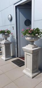 Italiaanse betonnen tuinvazen op betonnen sokkel rosmalen NL, Tuin en Terras, Ophalen, 40 cm of meer, Rond, Nieuw