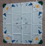 vierkant wit Paas tafelkleedje Pasen 83 x 83 cm polyester, Ophalen of Verzenden, Zo goed als nieuw, Vierkant, Binnen