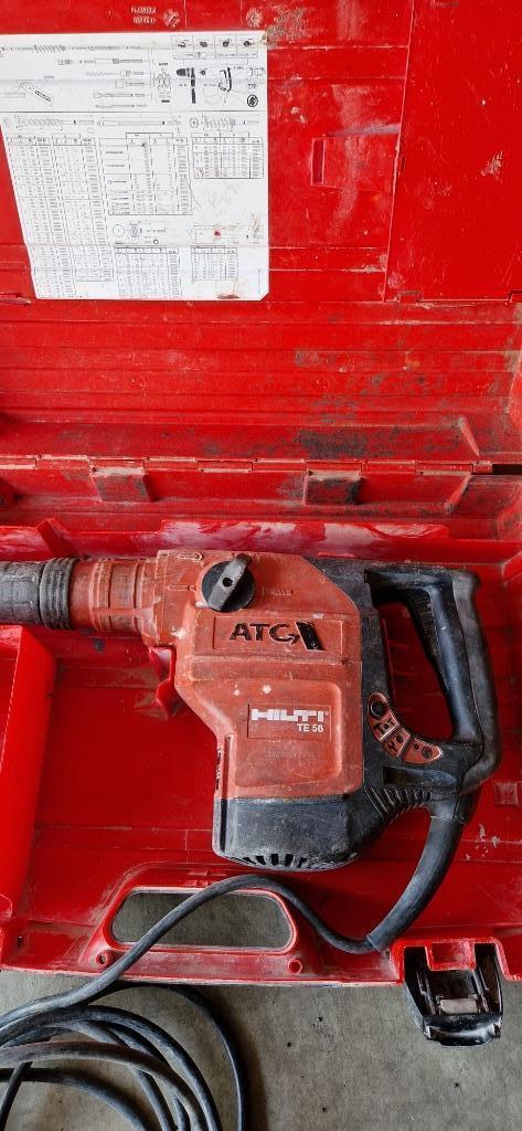 Hilti te 56 klopboor en breek hamer, Doe-het-zelf en Bouw, Gereedschap | Boormachines, Zo goed als nieuw, Boor- en/of Breekhamer