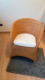 Rieten stoel ikea, Huis en Inrichting, Fauteuils, Ophalen, Zo goed als nieuw