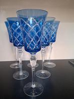 Kristallen blauw glazen, Ophalen, Zo goed als nieuw