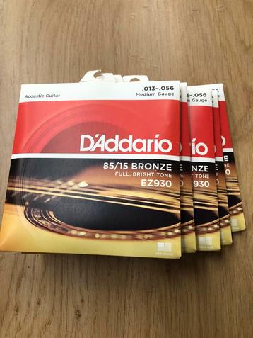 D'addario steelstring snaren .013 - .056, Muziek en Instrumenten, Instrumenten | Toebehoren, Ophalen of Verzenden