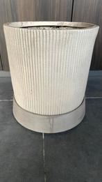 Zeer grote bloempot wielen schaal beige japandi, Huis en Inrichting, Ophalen, Zo goed als nieuw, Beige