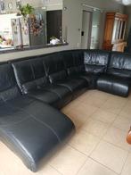 Salon cuir château d'axe modulable acheté 7000€, Ophalen, Leer