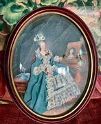 Ovale vintage wanddecoratie onder stolp – “Marie Antoinette”, Enlèvement ou Envoi