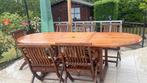 Vend table plus chaises avec coudoir, Ophalen, Zo goed als nieuw, 6 zitplaatsen
